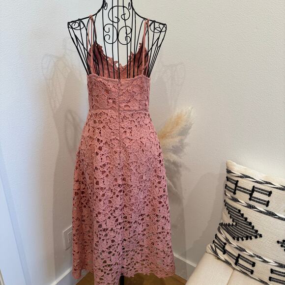 ASTR the Label A Line Lace Fit & Flare Midi Dress Small - Picture 5 of 11